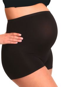 Mamsy Nahtlose Umstands-Boxershorts mit Shapewear-Effekt (Schwarz | M/L)