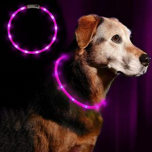 LED svetelný obojok pre psov USB dobíjateľný - Nastaviteľná dĺžka bezpečnostného obojku pre psy a mačky
