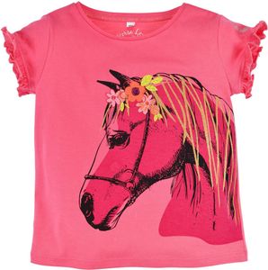 BONDI T-Shirt "Pferd" mit Blumenapplikation 36175 | Pink Größe: 104 BONDI T-Shirt "Pferd" mit Blumenapplikation 36175 | Pink Größe: 104