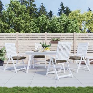 vidaXL Stuhlkissen 4 Stk. Taupe 40x40x7 cm Oxford-Gewebe