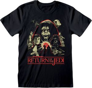 Star Wars T-Shirt Herren El retorno del Jedi - Montage schwarz XXL