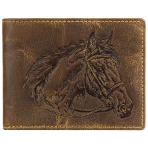 Greenburry Vintage Leder Geldbörse Portmonee Geldbeutel Pferd 1705-Horse-25