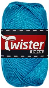 50 Gramm Twister Ibiza aus 100 % Baumwolle 65 Türkis