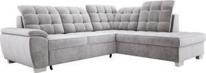 Komfortables Ecksofa LOTTA, Maße 258x212cm, Mit Schlaffunktion Und Hochwertiger Polsterung – Ideales Möbelstück Für Kleine Und Große Räume Anordnung auf der Rechten Seite Farbe: GRAU Komfortables Ecksofa LOTTA, Maße 258x212cm, Mit Schlaffunktion Und Hochwertiger Polsterung – Ideales Möbelstück Für Kleine Und Große Räume Anordnung auf der Rechten Seite Farbe: GRAU