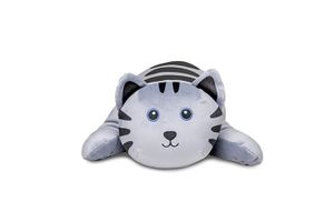 Uni-Toys Kissen Katze 56 cm grau figürlich Plüschkatze Kuscheltier