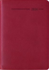 Taschenkalender Buch Tucson rot 2024 - Büro-Kalender - 8x11,5 cm - 1 Woche 2 Seiten - 144 Seiten - Notiz-Heft - Alpha Edition