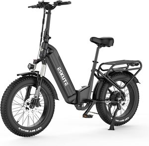 ESKUTE E-Bike Star, LED Elektro Klapprad mit Drehmomentsensor und Samsung Zelle Akku 36V 25Ah, bis zu 120km, 20 Zoll klappbares E-Bikes Bafang Motor 25km/h