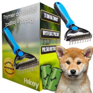 Hikey Unterfellbürste, Entfernt Verfilzung & Unterwolle, Bürste für Hunde Bürste für Katzen Bürste für Fell Bürste für Unterfell, Haarkamm