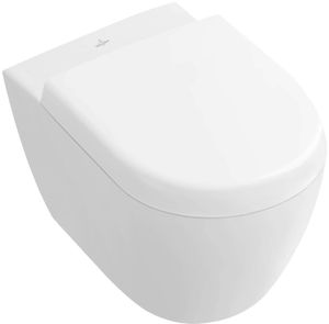 Villeroy & Boch Wand-WC compact SUBWAY 2.0 tief, 355 x 480 mm, spülrandlos, DirectFlush weiß