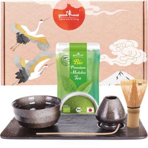 Matcha Teezeremonie-Set "Goma" mit 30g Bio-Matcha und Tablett