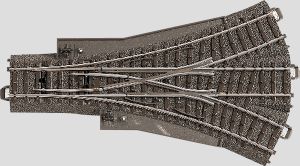 Märklin H0 C-Gleis (mit Bettung) 24630 Dreiwegweiche 188.3 mm (24630)