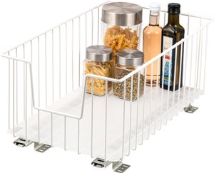 bremermann Schrank-Korbauszug 30 cm mit Einlegeboden, Küchenschublade zum Nachrüsten, Schrankauszug aus Metall, weiß bremermann Schrank-Korbauszug 30 cm mit Einlegeboden, Küchenschublade zum Nachrüsten, Schrankauszug aus Metall, weiß