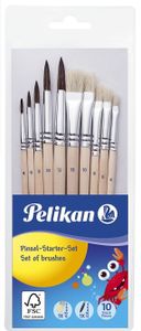 Pelikan 700405, Súprava štetcov, rôznorodé, pony hair, 10 kusov