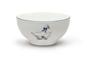 Thun 1794 Miska na polévku, husy, 14,5 cm, porcelán, Constance, Thun