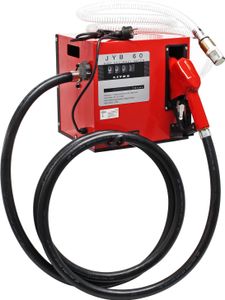 Pompa do oleju opałowego i napędowego Wiltec 230V/550W 60l/min samozasysająca, do montażu na ścianie, dysza z automatycznym wyłącznikiem, pompa paliwa
