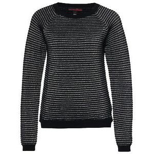 Tom Tailor Denim Damen Pullover Pulli Sweater Sweatshirt mit Glitzer Schwarz Grösse XS