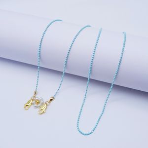 Personalisierte Perlen-Perlen-Blumenkette Maskenkette Brillenkette hängender Hals Anti-Loss-Hängeseil-Halskette
