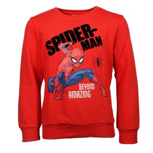 Marvel Spiderman Kinder Jungen Pullover Pulli Sweater – Rot / 98/104