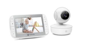Motorola Nursery VM55 - Babyphone mit Kamera - Video Babyphone mit Schwenk, Neige-und Zoomfunktion, 5 zoll Farbdisplay, Nachtsicht, 2-Wege-Audio, Temperatursensor und tragbare Babyeinheit