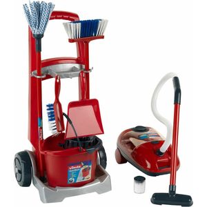 Theo Klein Vileda cleaning trolley + vakuum cleaner - Rot