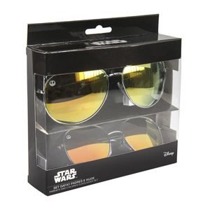 Rebel Sonnenbrillen-Set Star- Wars 2 Stück, 1x Kinder- und 1x Erwachsenenbrille