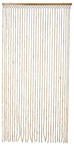Bambus-Türvorhang - Naturfarben - Baumwolle - 90 x 180 cm