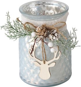 Kerzenhalter aus Glas WILKA, H. 16 cm