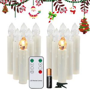 TolleTour 100x LED svíčky Vánoční svíčky Svíčky na stromek Bezdrátové s časovačem S baterií