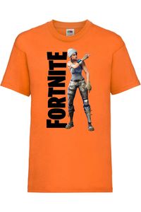 Brush Your Shoulders koszulka dzieci?ca Fortnite Battle Royal Epic Gamer Gift, 7-8 lata - 128 / Pomara?czowy