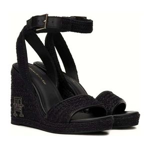 Tommy Hilfiger Damen Klassische Sandalen FW0FW07926 BDS Farbe: Schwarz Größe: 39