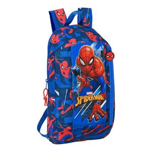 Zaino Casual Spiderman Veľká sila Rosso Azzurro (22 x 39 x 10 cm)