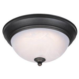 Dimmbare LED Deckenleuchte 28 cm Bronze geölt