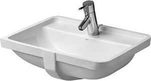 Duravit Einbauwaschtisch STARCK 3 mit Überlauf, Hahnlochbank, 490 x 365 mm, 1 Hahnloch weiß