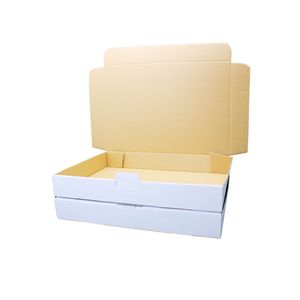 Maxibrief Karton Weiß/Braun 260 x 180 x 50 mm weiß 50