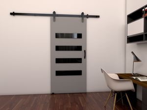 MINIO Schiebetüren LIFT F 106 cm Zimmertüren | Grau