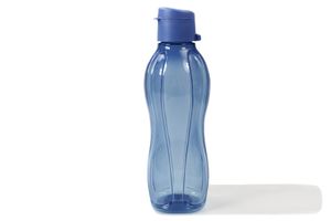 TUPPERWARE To Go Eco 500 ml blau Clipverschluss Trinkflasche Öko Ecoflasche + SPÜLTUCH