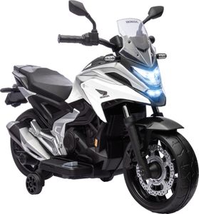 AIYAPLAY Kinder Elektro-Motorrad, 12V Kindermotorrad mit MP3, USB, LED-Scheinwerfer, Kinderfahrzeug mit Frühpädagogischen Funktionen, Trainingsrädern,