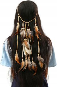 Indianer-Haarband mit Federn A6