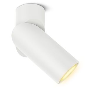 LED Spot Aufputz schwenkbar TOBI-L inkl. LED GU10 warmweiß 6W 230V Strahler in weiß , Stückzahl:1er Set
