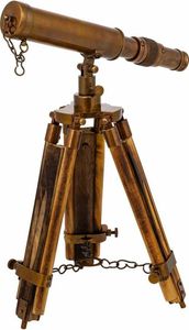 Deko-Figur Alexandra House Living Bronze Teleskop 2 x 25 x 4 cm