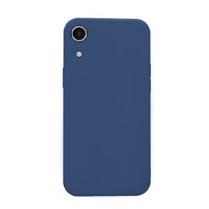 Hülle für iPhone XR Case Cover Bumper Silikon Softgrip Schutzhülle Farbe: Blau