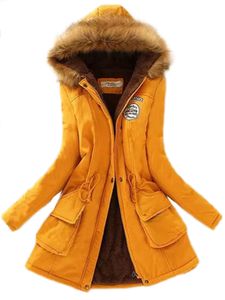 Frauen Trench Coats Outwear Snow Fell Trim Mant