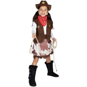 Kostüm - Cowgirl - für Kinder - 3-teilig - verschiedene Größen 134/140