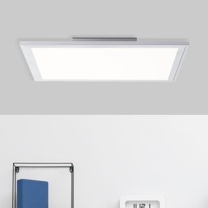 BRILLIANT LED Deckenaufbau-Paneel Flat | funktionelle LED Leuchte | 40 x 40 cm | CCT | Fernbedienung | Metall Kunststoff | Silber | 24W | 2500lm | 2700 - 6500 K