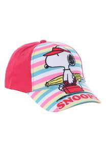Peanuts Snoopy Kinder Kappe Mädchen Baseball-Cap Mütze, Farbe:Pink, Größe:54