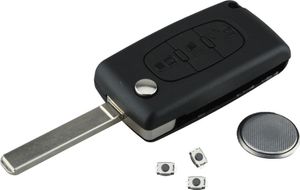 Autoschlüssel Schlüsselgehäuse Rohling 3 Tasten Citroen C1 C2 C3 C4 C5   (C06+B)
