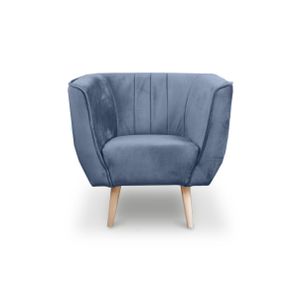 BETTSO Sessel im skandinavischen Stil PIK 1 MON70 Blau Marineblau Hellblau
