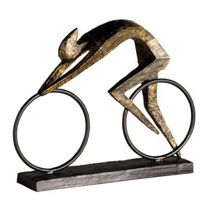 Casablanca by Gilde Dekofigur Skulptur Racer bronzefarben H. 28,5 cm,59593