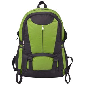 vidaXL Wanderrucksack 40 L Schwarz und Grün