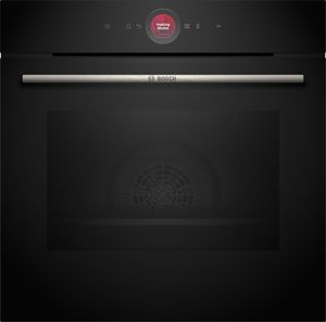Bosch Serie 8, Einbau-Backofen, 60 x 60 cm, Schwarz HBG7721B1, 11 Beheizungsarten, Pyrolyse, Home Connect